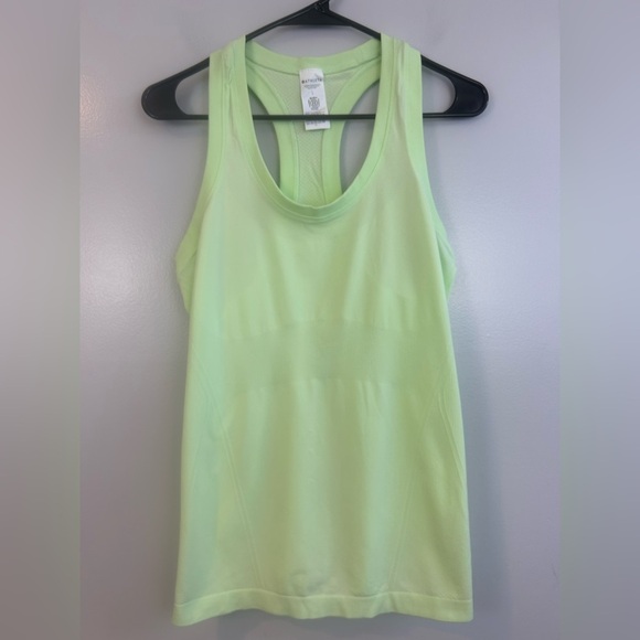 Athleta Neon Green Racerback Tank Size Large - Picture 1 of 8
